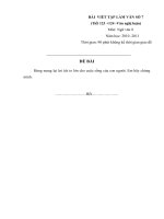 BỘ ĐỀ KIÊM TRA NGỮ VĂN 8.KÌ II.CHUẨN