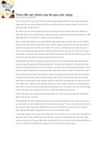 THEO DOI SUC KHOE BE QUA CAN NANG