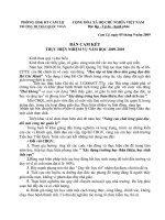 Bản cam kết thực hiện nhiệm vụ năm học 2009-2010