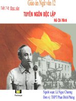Tuyên Ngôn Độc Lập
