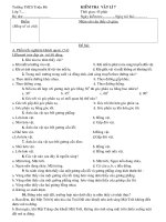 Mẩu Đề kt lí 7 chuẩn