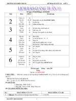 tuần 10 :CKTN -GDKNS Lớp 2