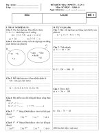 Số học 6 Lần 1 của HK1