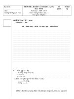 De thi KSCL dau nam mon TV lop 2 09 - 10