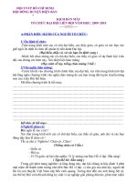 Kịch bản tổ chức đại hội Liên Đội Năm học 2009-2010