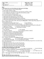 Đề kiểm tra 1 tiết VL8 - HKII