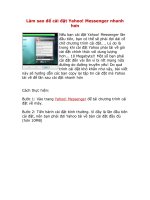 Làm sao để cài đặt Yahoo