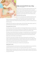 CHAM SOC BE SOT KHI MOC RAG