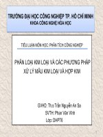 Phân loại kim loại và các phương pháp xử lý mẫu kim loại và hợp kim