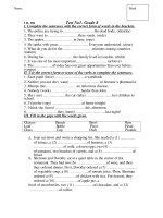 Test No1- Grade 8