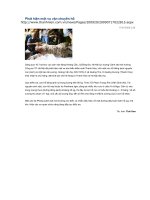 Phát hiện một vụ vận chuyển hổ