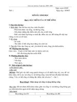 Giáo án sinh 6 chuẩn từ bài 1-39