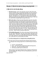 Một số trò chơi sử dụng trong tập huấn 1