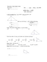 đề ktchuong1 hinh học 9