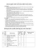 KẾ HOACH DH-ĐIỀU CHỈNH CT LỚP4