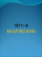 PPT Bài tập và thực hành 1