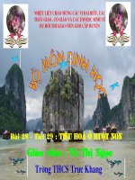 TIÊU HÓA Ở RUỘT NON - SINH 9