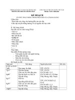 kế hoạch khai giảng (phần hội)