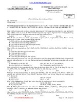 5 Đề thi thử đại học môn Sinh học 2013 có đáp án