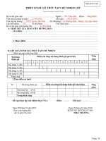 MẪU ĐÁNH GIÁ SV THỰC TẬP S PHẠM