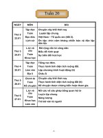 Tuần 20 Lớp 5 (đủ)