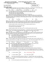 KỲ THI THỬ ĐẠI HỌC LẦN 3 THÁNG 3 NĂM 2009 MÔN VẬT LÝ