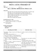 Giáo án Tin học 7 Học kì 1