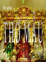 Văn hóa-Tín ngưỡng thờ Mẫu