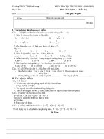 Kiểm tra Toán 9- Lần 3