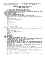 Quy chế chuyên môn Tiểu học Thị trấn Thường Xuân