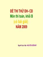ĐỀ THI THỬ TOÁN(KHỐI B),CÓ BÀI GIẢI