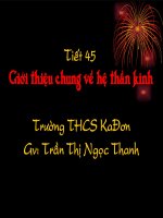 Tiet 45 Gioi thieu chung he than kinh
