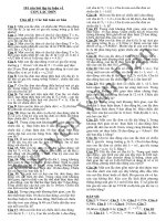 101 BÀI TẬP TỰ LUẬN CON LẮC ĐƠN