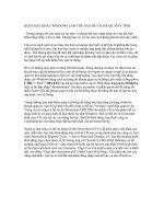 QUÊN MẬT KHÂU WINDOWS LÀM THẾ NÀO ĐỂ VÀO ĐƯỢC MÁY TÍNH