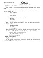 ĐỀ THI LẠI VĂN 7 HÈ 2009