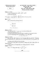 Đề thi thử vào lớp 10 THPT_09-10 (Lần 1)