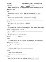 Đề HSG lần 1 lớp 5