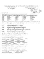 đề thi tốt nghiệp trung học phổ thông năm 2008
