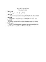 ĐỀ KIỂM TRA CN 9