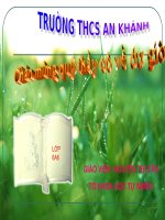 Tiết 53: Lớp hai lá mầm và lớp một lá mầm