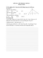 Đề KT 45p'''' cực hay ( Đề 1 )