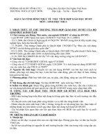 Báo cáo lồng ghép môi trường