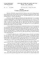 Chỉ thị năm học của UBND tỉnh Khánh Hòa