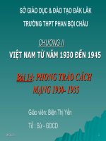 Bài 14: PHONG TRÀO CÁCH MẠNG 1930- 1935