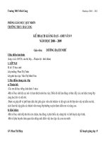 kế hoạch giảng dạy Anh 9