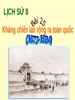 Bai 25 - Tiet 38 Khang chien lan rong ra toan quoc ( 1873 - 1884 ).