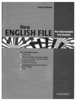 English file pre intermediate NEW tests 