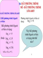 BAT PHUONG TRINH LOGARIT