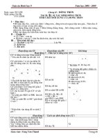 Giáo án Hình 9 Chương 2