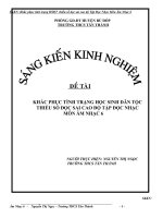 KHẮC PHỤC TÌNH TRẠNG HỌC SINH DÂN TỘC